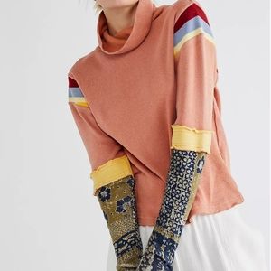 Free People Rainbow of Love Turtleneck